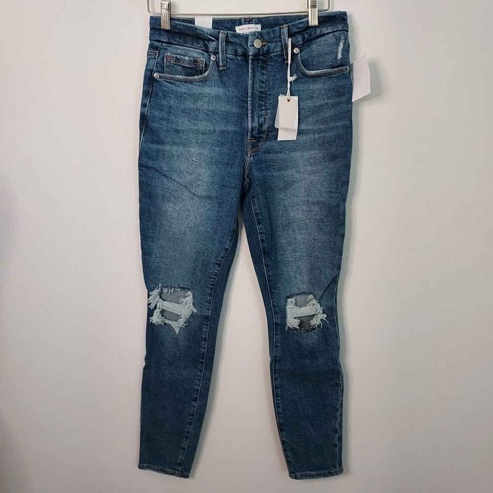 Good American Good Waist Jeans NWT - Picture 1 of 10